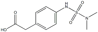2-{4-[(dimethylsulfamoyl)amino]phenyl}acetic acid Structure