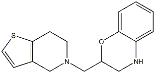 2-{4H,5H,6H,7H-thieno[3,2-c]pyridin-5-ylmethyl}-3,4-dihydro-2H-1,4-benzoxazine 구조식 이미지