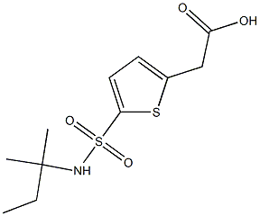 2-{5-[(2-methylbutan-2-yl)sulfamoyl]thiophen-2-yl}acetic acid 구조식 이미지