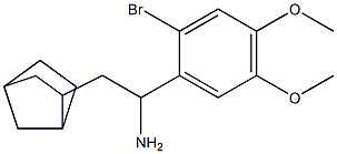 2-{bicyclo[2.2.1]heptan-2-yl}-1-(2-bromo-4,5-dimethoxyphenyl)ethan-1-amine Structure