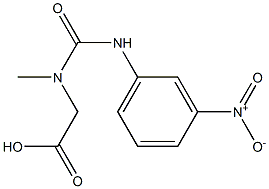 2-{methyl[(3-nitrophenyl)carbamoyl]amino}acetic acid 구조식 이미지