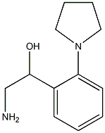 2-amino-1-(2-pyrrolidin-1-ylphenyl)ethanol 구조식 이미지