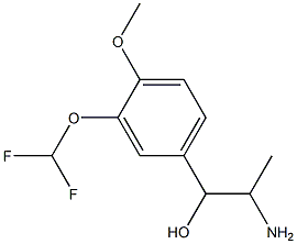 2-amino-1-[3-(difluoromethoxy)-4-methoxyphenyl]propan-1-ol 구조식 이미지