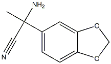 2-amino-2-(1,3-benzodioxol-5-yl)propanenitrile 구조식 이미지