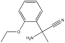 2-amino-2-(2-ethoxyphenyl)propanenitrile Structure