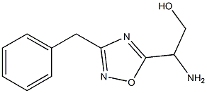 2-amino-2-(3-benzyl-1,2,4-oxadiazol-5-yl)ethan-1-ol Structure