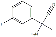 2-amino-2-(3-fluorophenyl)propanenitrile 구조식 이미지