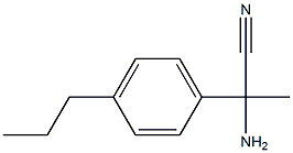 2-amino-2-(4-propylphenyl)propanenitrile 구조식 이미지