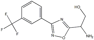 2-amino-2-{3-[3-(trifluoromethyl)phenyl]-1,2,4-oxadiazol-5-yl}ethan-1-ol Structure