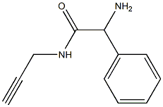 2-amino-2-phenyl-N-prop-2-ynylacetamide 구조식 이미지