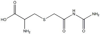 2-amino-3-({2-[(aminocarbonyl)amino]-2-oxoethyl}thio)propanoic acid Structure