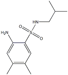 2-amino-4,5-dimethyl-N-(2-methylpropyl)benzene-1-sulfonamide Structure