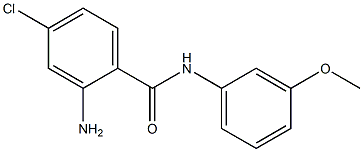 2-amino-4-chloro-N-(3-methoxyphenyl)benzamide Structure