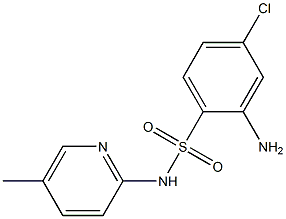 2-amino-4-chloro-N-(5-methylpyridin-2-yl)benzene-1-sulfonamide 구조식 이미지