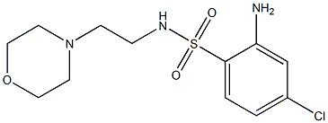 2-amino-4-chloro-N-[2-(morpholin-4-yl)ethyl]benzene-1-sulfonamide Structure