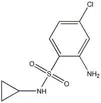 2-amino-4-chloro-N-cyclopropylbenzene-1-sulfonamide Structure