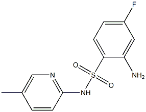 2-amino-4-fluoro-N-(5-methylpyridin-2-yl)benzene-1-sulfonamide 구조식 이미지