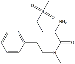 2-amino-4-methanesulfonyl-N-methyl-N-[2-(pyridin-2-yl)ethyl]butanamide Structure