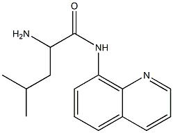 2-amino-4-methyl-N-quinolin-8-ylpentanamide Structure