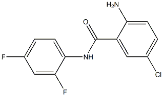 2-amino-5-chloro-N-(2,4-difluorophenyl)benzamide 구조식 이미지