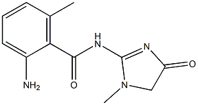 2-amino-6-methyl-N-(1-methyl-4-oxo-4,5-dihydro-1H-imidazol-2-yl)benzamide 구조식 이미지