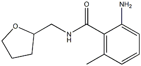 2-amino-6-methyl-N-(tetrahydrofuran-2-ylmethyl)benzamide Structure