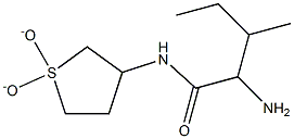 2-amino-N-(1,1-dioxidotetrahydrothien-3-yl)-3-methylpentanamide 구조식 이미지