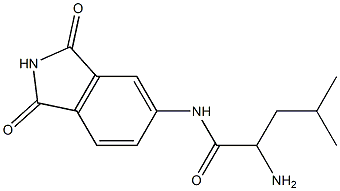 2-amino-N-(1,3-dioxo-2,3-dihydro-1H-isoindol-5-yl)-4-methylpentanamide Structure