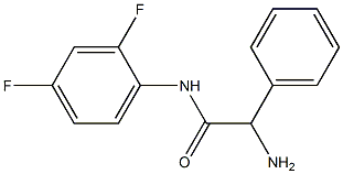 2-amino-N-(2,4-difluorophenyl)-2-phenylacetamide 구조식 이미지