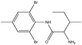2-amino-N-(2,6-dibromo-4-methylphenyl)-3-methylpentanamide Structure