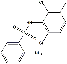 2-amino-N-(2,6-dichloro-3-methylphenyl)benzene-1-sulfonamide 구조식 이미지