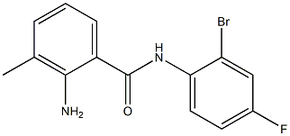 2-amino-N-(2-bromo-4-fluorophenyl)-3-methylbenzamide Structure