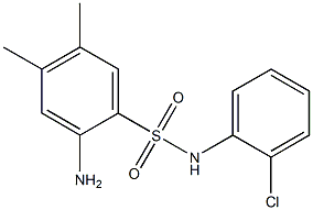 2-amino-N-(2-chlorophenyl)-4,5-dimethylbenzene-1-sulfonamide 구조식 이미지