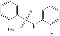 2-amino-N-(2-chlorophenyl)benzenesulfonamide 구조식 이미지