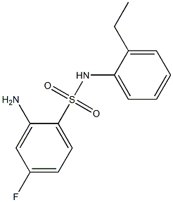 2-amino-N-(2-ethylphenyl)-4-fluorobenzene-1-sulfonamide 구조식 이미지