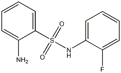 2-amino-N-(2-fluorophenyl)benzenesulfonamide Structure