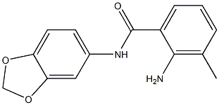 2-amino-N-(2H-1,3-benzodioxol-5-yl)-3-methylbenzamide Structure