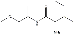 2-amino-N-(2-methoxy-1-methylethyl)-3-methylpentanamide 구조식 이미지