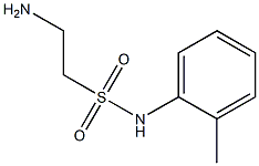 2-amino-N-(2-methylphenyl)ethane-1-sulfonamide 구조식 이미지