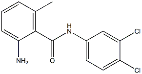 2-amino-N-(3,4-dichlorophenyl)-6-methylbenzamide 구조식 이미지