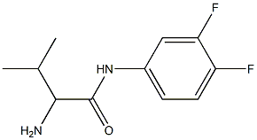 2-amino-N-(3,4-difluorophenyl)-3-methylbutanamide 구조식 이미지