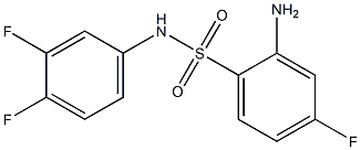 2-amino-N-(3,4-difluorophenyl)-4-fluorobenzene-1-sulfonamide 구조식 이미지