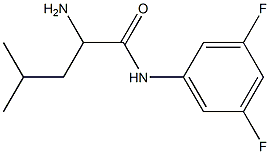 2-amino-N-(3,5-difluorophenyl)-4-methylpentanamide 구조식 이미지