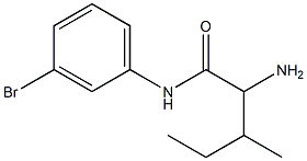 2-amino-N-(3-bromophenyl)-3-methylpentanamide Structure