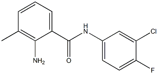 2-amino-N-(3-chloro-4-fluorophenyl)-3-methylbenzamide Structure