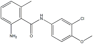 2-amino-N-(3-chloro-4-methoxyphenyl)-6-methylbenzamide Structure