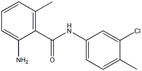 2-amino-N-(3-chloro-4-methylphenyl)-6-methylbenzamide 구조식 이미지