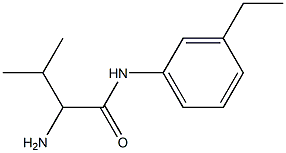 2-amino-N-(3-ethylphenyl)-3-methylbutanamide 구조식 이미지