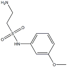 2-amino-N-(3-methoxyphenyl)ethanesulfonamide 구조식 이미지