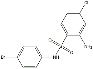 2-amino-N-(4-bromophenyl)-4-chlorobenzene-1-sulfonamide Structure